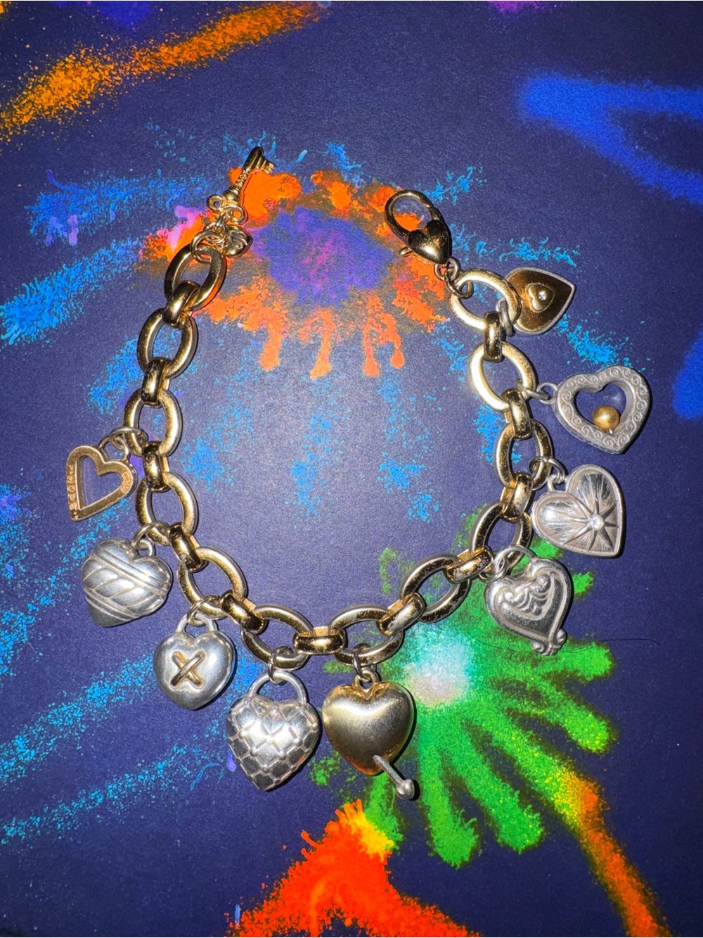 Brighton One Heart Heart Charm Bracelet - CHARM MISSING